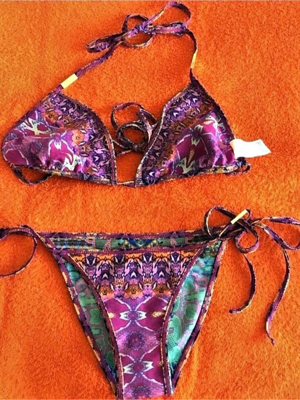 Camilla Printed Tie-Side Bikini Set